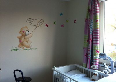 muurschildering babykamer Me2You Tatty Teddy