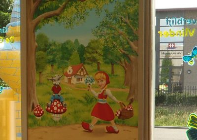 muurschildering-kinderdagverblijf-roodkapje